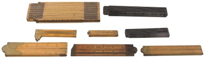 Lufkin Rule Company, Saginaw, Michigan: Lot Of Extra Clean Folding Rules