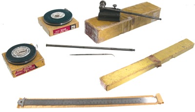 Lufkin Rule Company, Saginaw, Michigan: Four Original Box Lufkin Tools