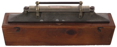 Goodell-Pratt Company, Greenfield, Massachusetts, No. 822: Nickel Plated Adj. Bench Level