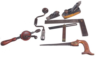 Assorted Makers: Lot Of Clean & Usabl Woodworking Tools