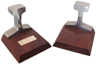 Central Vermont Railway, St. Albans, Vermont: Pair Of Vermont Central R.R. Bookend