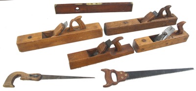 Assorted Makers: Lot Of Early Type Woodworking Tools