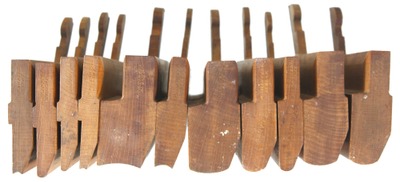 M. Crannell, Albany, New York: Partial Set Of 11 H/R Molding Planes