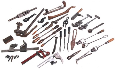 Assorted Makers: Lot Of Later Type Metal Wkg. Tools