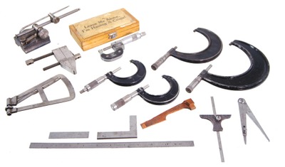 Assorted Makers: Lot Of Clean & Usabl Machinists' Tools