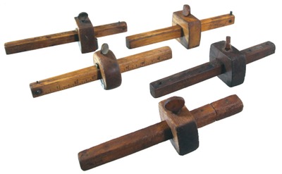 Stanley Rule & Level: Five Clean & Usable Marking Gauges