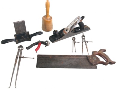 Assorted Makers: Lot Of Clean & Usabl Woodworking Tools