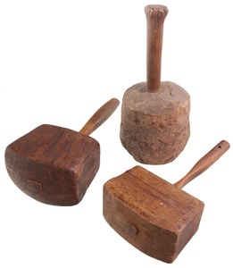 Assorted Makers: Lot Of Three Early Mallets