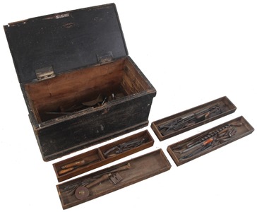 Patrick Curran, New York, New York: Ca.1880's Carpenters Tool Chest