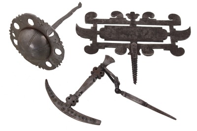 Unmarked: Three Figural Iron Items