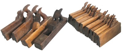 Assorted Makers: Lot Of Wooden Woodworking Planes