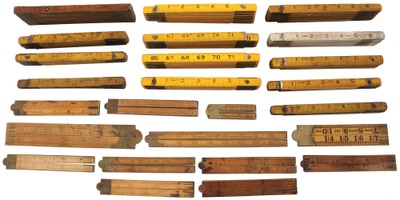 Assorted Makers: Lot Of Assorted Folding Rules