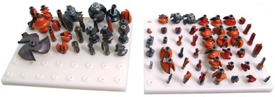 Assorted Makers: Lot Of Extra Clean Router Bits