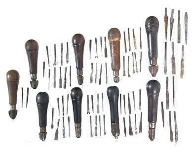 Assorted Makers: Coll. Of Nine Asst. Tool Handles