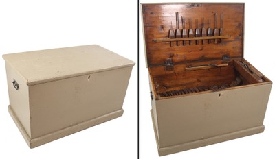 Unmarked: Early 19th C. Belgia Tool Chest