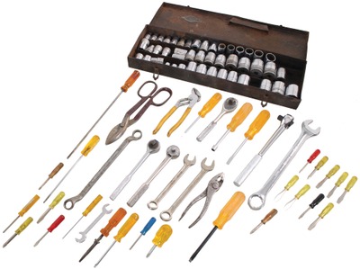 S-K Wayne Tool Company, Chicago, Illinois: Metal Box With Many Socket Wrenches
