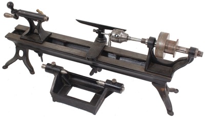 Unmarked: Early Cast Iron Bench Lathe