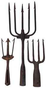 Assorted Makers: Lot Of Three Clean Fish Spears