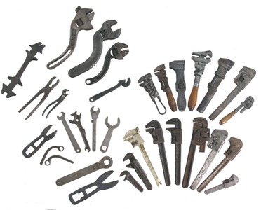 Assorted Makers: Lot Of Fixed And Adjustable Wrenches
