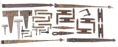 Assorted Makers: Lot Of Early Type Hinges And Pintles
