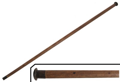 Ward & Company, Newark, New Jersey: Rare Log Cane Measuring Rule