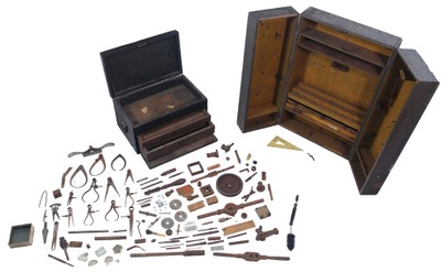 Assorted Makers: Two Early Wooden Tool Chests