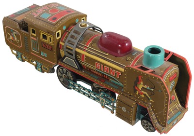 Unmarked: Extra Clean Tin "Giant" Locomotive T