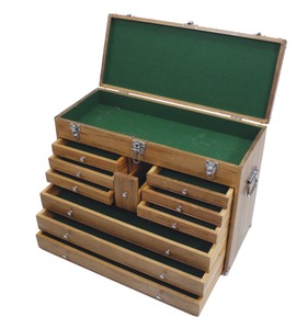 Unmarked: Later Type Oak Mach. Tool Chest