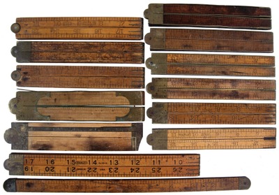 Stanley Rule & Level: Lot Of Assorted Folding Rule