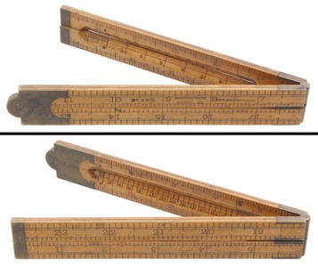 Stanley Rule & Level, No. 53 1/2: Extra Early Architect's Folding Rule