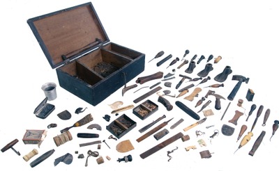Assorted Makers: Early Shoemaker's Tool Kit