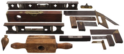 Assorted Makers: Lot Of Early Type Layout Tools
