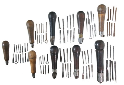 Assorted Makers: Coll. Of Nine Asst. Tool Handles