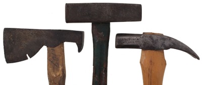 Assorted Makers: Three Early Maker Mkd. HammersHatchet