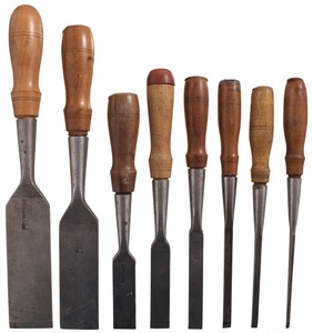 Buck Brothers, Millbury, Massachusetts: Set Of Eight Socket Paringchisel