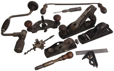 Assorted Makers: Lot Of Clean & Usabl Woodworking Tools
