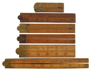 Lufkin Rule Company, Saginaw, Michigan: Six Extra Clean Folding Rules