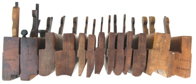 M. Crannell, Albany, New York: Partial Set Of 9 H/R Molding Planes