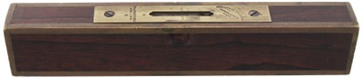 Stratton Brothers, Greenfield, Massachusetts, No. 10: Brass Bound Rosewood Level