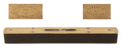 Alex. Mathieson & Son, Glasgow, Scotland, No. 7 D: Brass Top Rosewood Level