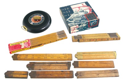 Assorted Makers: Lot Of Assorted Folding Rules