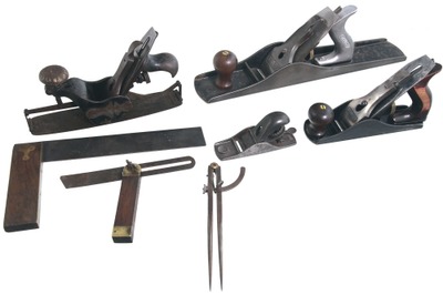 Assorted Makers: Lot Of Clean & Usabl Woodworking Tools