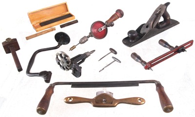 Assorted Makers: Lot Of Clean & Usabl Woodworking Tools
