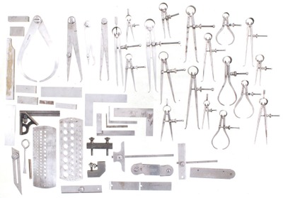 L.S. Starrett Company, Athol, Massachusetts: Lot Of Extra Clean Machinists' Tools