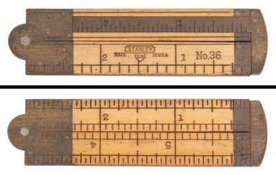 Stanley Rule & Level, No. 36: Six-Inch/Two-Fold Folding Rule