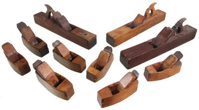 Assorted Makers: Lot Of Smoothing And Bench Plane