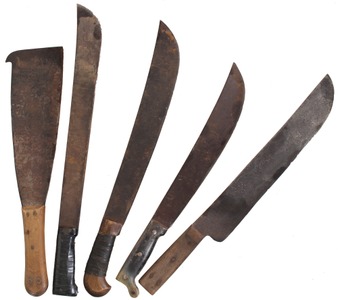 Assorted Makers: Lot Of Five Asst. Machetes