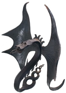 R. Mongeau: Smith Signed Dragon Sculpture