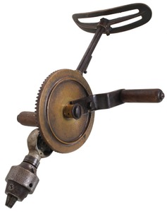 Unmarked: Early Cast Iron & Brass Breast Drill