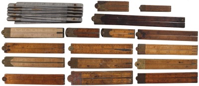 Assorted Makers: Lot Of Assorted Folding Rules